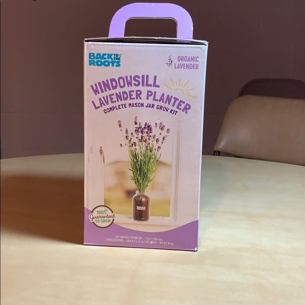 Windowsill lavender planter